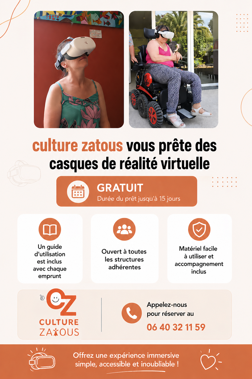 Prêt de casques de réalité virtuelle